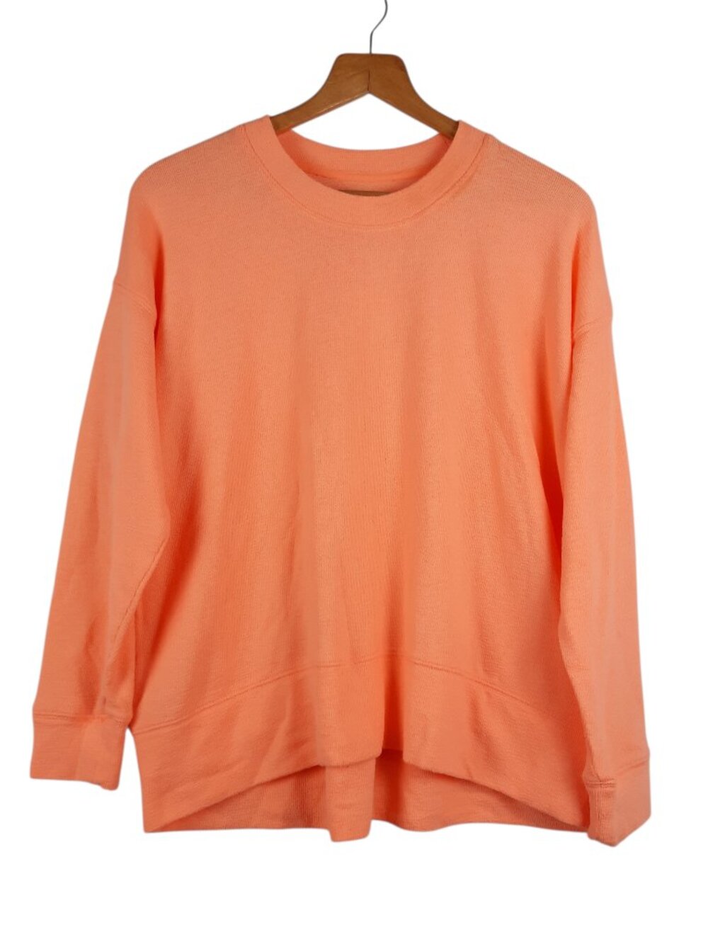 Aerie Oversized Crew Neck Sweatshirt Beach Orange Relaxed Shirt Size XSmall